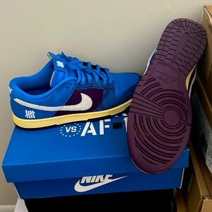 Undefeated x Nike Dunk only worn 2 times. Mens size 11.